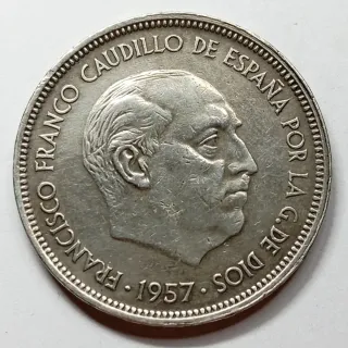 BAX5 0. España. Estrella troquelada. 50 pesetas 19