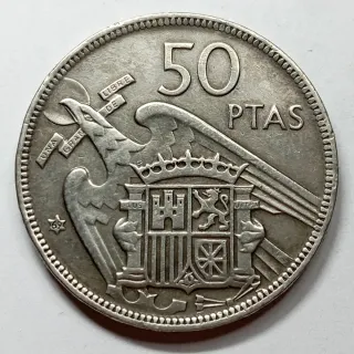 BAX5 0. España. Estrella troquelada. 50 pesetas 19