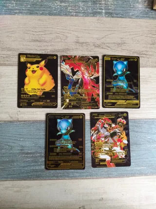 5 Cartas Pokémon Negras EX GX