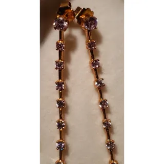 Orecchini argento 925 e zirconi, nuovi di negozio