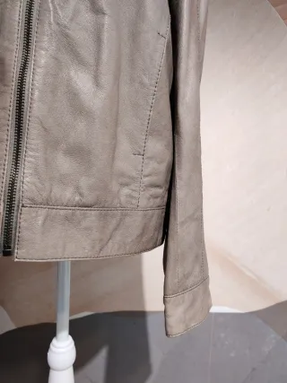 Bomber vera pelle grigio taglia L