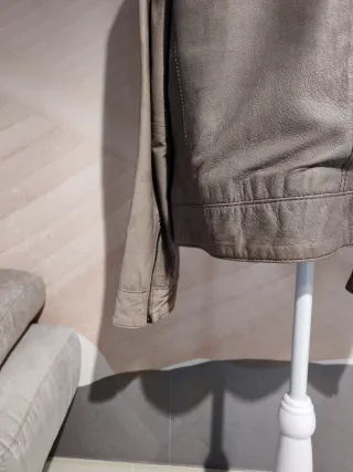 Bomber vera pelle grigio taglia L