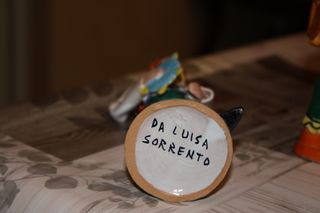 Coppia statuine napoletane ceramica fatte a mano