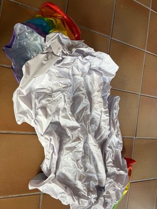 Piscina hinchable bebé arcoíris