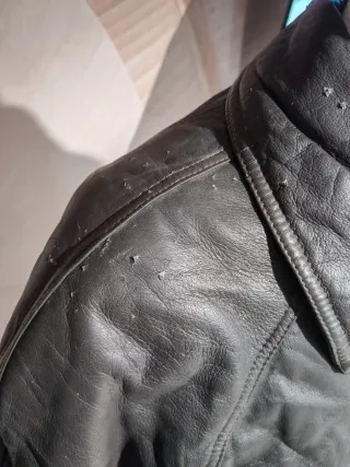 Giubbotto vera pelle nero taglia M