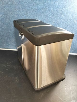 SONGMICS Cubo basura cocina 3×8L acero