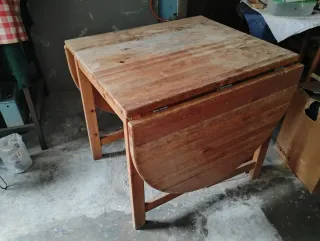 Mesa extensible pino plegable