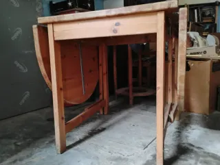 Mesa extensible pino plegable