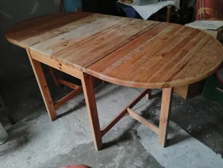 Mesa extensible pino plegable