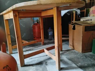 Mesa extensible pino plegable