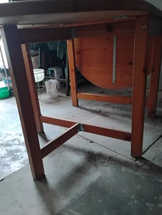 Mesa extensible pino plegable