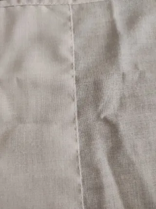 Cortinas blancas de etamin de algodón