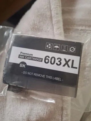 Cartucho Tinta negra Epson 603XL BK Premium