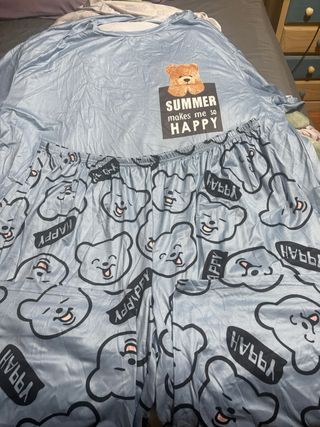 Pijama mujer talla XXXL oso Happy