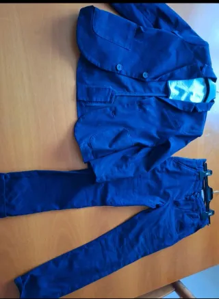 Completo elegante bambino blu