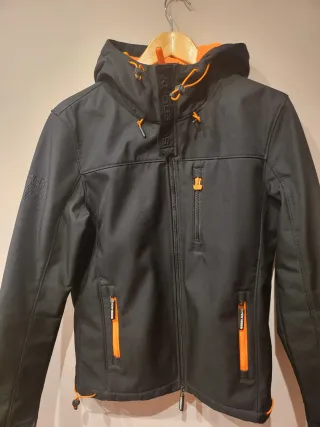 Giubbotto da escursionismo Superdry donna nero/arancio