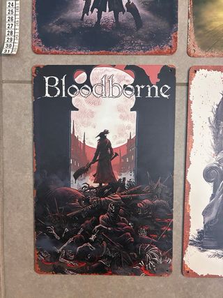 Bloodborne mega bundle 4x poster alluminio