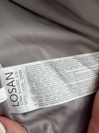 Abrigo niña vestir gris con capucha Talla 116cm 6