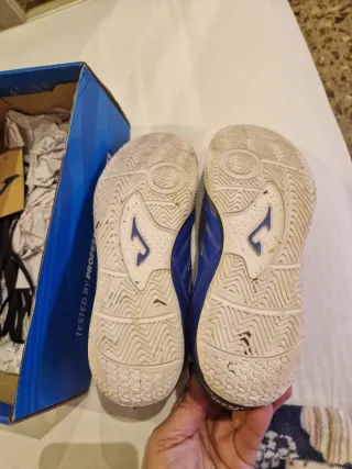 Zapatillas Fútbol Sala Joma Azul y Negro