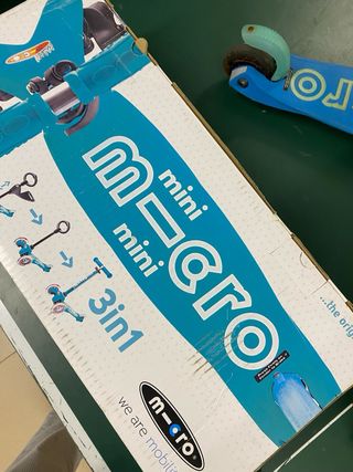 Patinete Micro Mini azul 3 ruedas