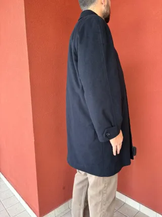 Cappotto Lana Nero Taglia L