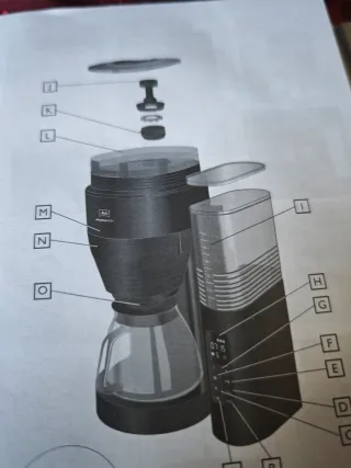 Cafetera Melitta AromaFresh con Molinillo