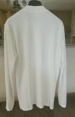 Maglia Bershka bianca a maniche lunghe