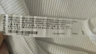 Maglia Bershka bianca a maniche lunghe