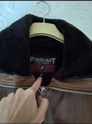 Chaquetón mujer tacto ante forrado pelo