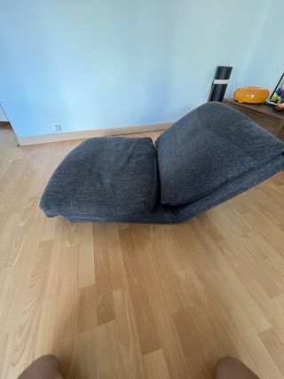 Sofá cama individual gris