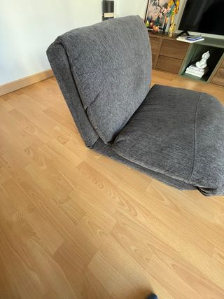Sofá cama individual gris