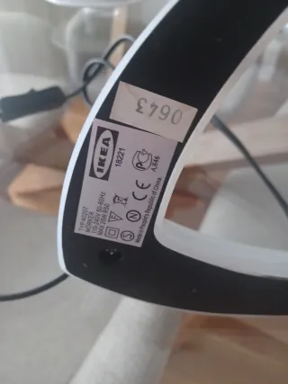 Lámpara de mesa estudio cristal y metal