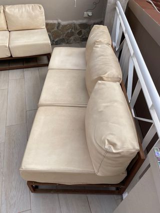 Sofá de jardín 3 plazas