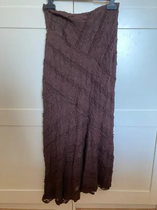 Falda larga Pull&Bear marrón