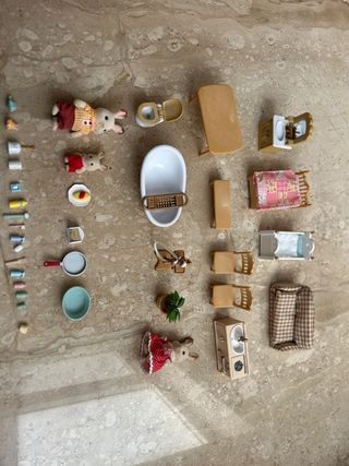 Casa Sylvanian Families con personajes/decoración