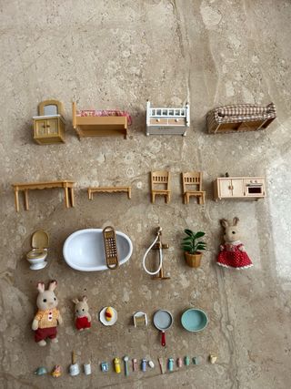 Casa Sylvanian Families con personajes/decoración