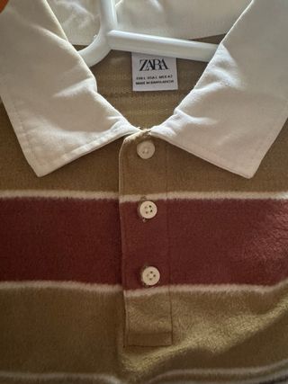 Polo Zara Rayas Talla L