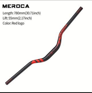 Manillar MEROCA 780mm Negro/Rojo