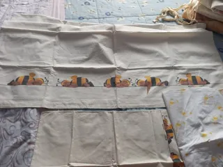 Completo da lettino lenzuola sopra sotto e federa