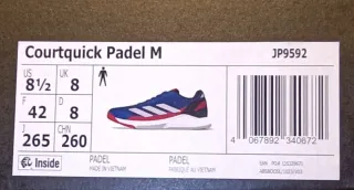 Zapatillas pádel Adidas Azul/Rojo talla 42