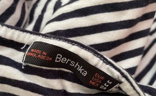 Crop top rayas blanco y negro