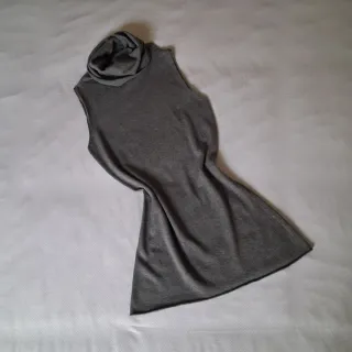 Sottogiacca collo alto grigio Made in Italy