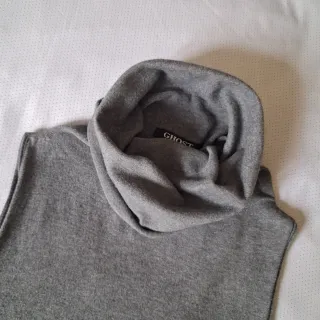 Sottogiacca collo alto grigio Made in Italy