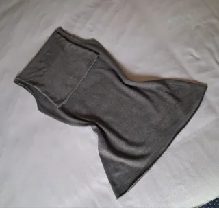 Sottogiacca collo alto grigio Made in Italy