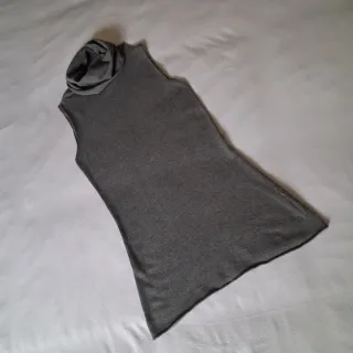 Sottogiacca collo alto grigio Made in Italy