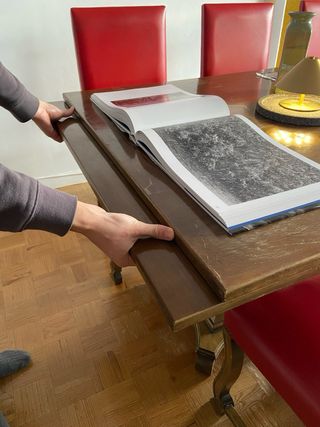 Mesa comedor extensible madera maciza 6-12personas