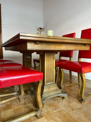 Mesa comedor extensible madera maciza 6-12personas