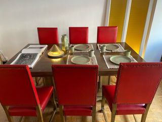 Mesa comedor extensible madera maciza 6-12personas
