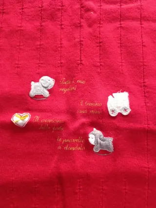 Copertina rossa per carrozzina