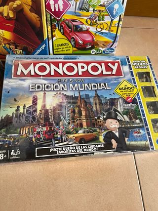 Lote 4 Juegos de Mesa: Faraón Monopoly Life Calcul